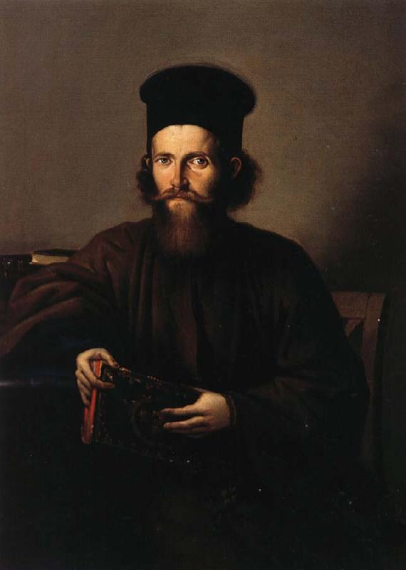 Nicolae Grigorescu Portrait of the Monk Isaia Piersiceanu France oil painting art